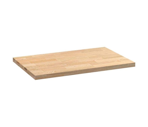 Encimera de cocina rectangular madera maciza roble