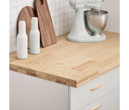 Encimera de cocina rectangular madera maciza roble