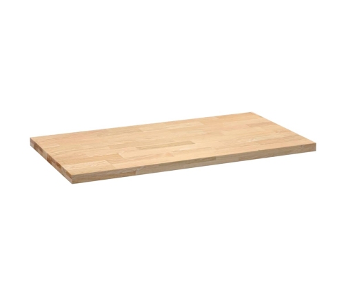 Encimera de cocina rectangular madera maciza roble