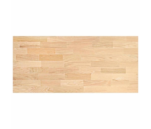 Encimera de cocina rectangular madera maciza roble