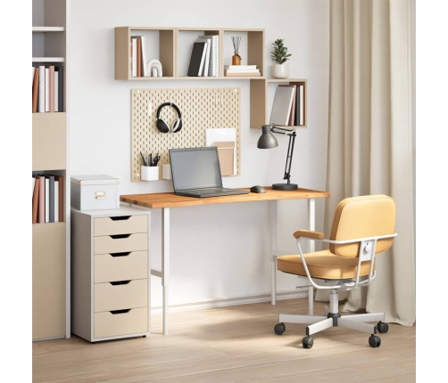 Tablero escritorio rectangular madera maciza roble marrón claro