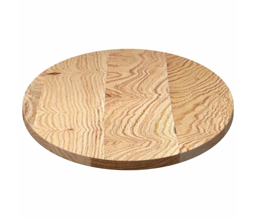 Tablero de mesa ovalado madera maciza de roble 100x50x2 cm