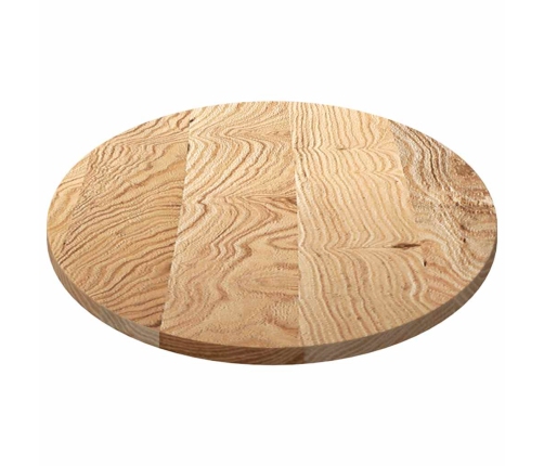 Tablero de mesa ovalado madera maciza de roble 120x60x2 cm