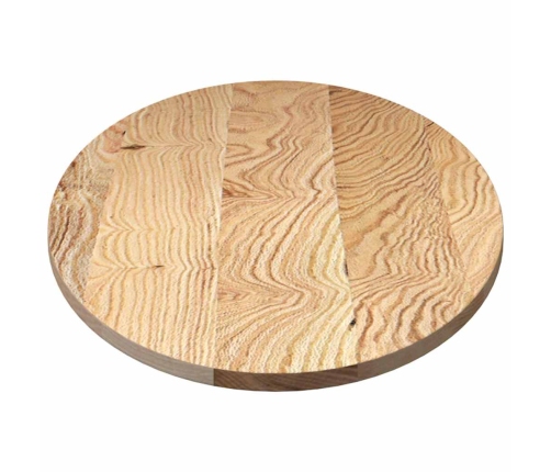 Tablero de mesa ovalado madera maciza de roble 140x60x2 cm