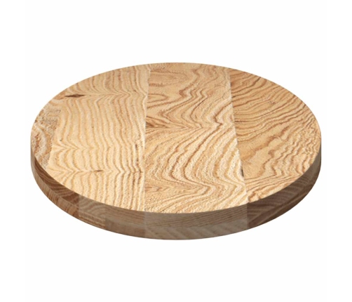 Tablero de mesa ovalado madera maciza de roble 100x50x4 cm