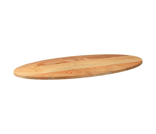 Tablero de mesa ovalado madera maciza de roble 100x50x2 cm