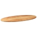 Tablero de mesa ovalado madera maciza de roble 100x50x2 cm