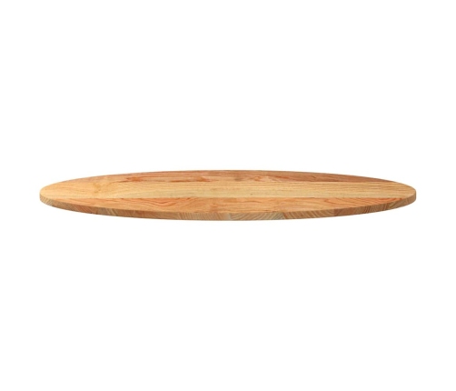 Tablero de mesa ovalado madera maciza de roble 100x50x2 cm