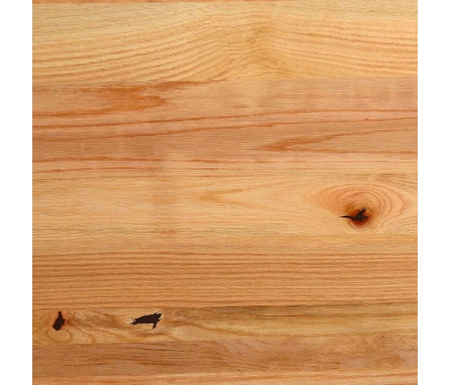 Tablero de mesa ovalado madera maciza de roble 100x50x2 cm