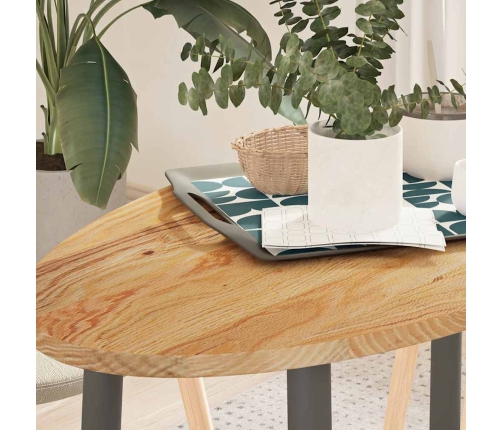 Tablero de mesa ovalado madera maciza de roble 100x50x2 cm