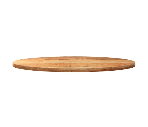 Tablero de mesa ovalado madera maciza de roble 140x60x4 cm