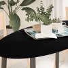 Tablero de mesa ovalado madera maciza de roble 120x60x2 cm