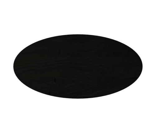 Tablero de mesa ovalado madera maciza de roble 100x50x4 cm