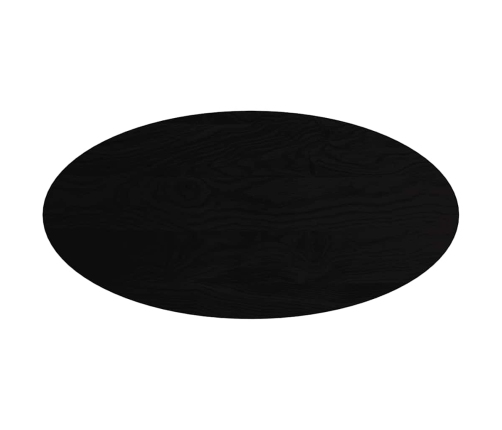 Tablero de mesa ovalado madera maciza de roble 120x60x4 cm