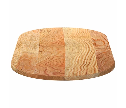 Tablero de mesa ovalado madera maciza de roble 100x50x2 cm