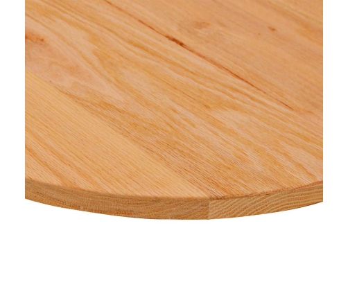 Tablero de mesa ovalado madera maciza de roble 100x50x2 cm