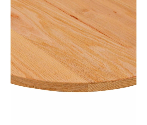 Tablero de mesa ovalado madera maciza de roble 120x60x2 cm