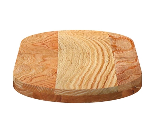 Tablero de mesa ovalado madera maciza de roble 80x40x4 cm