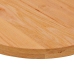 Tablero de mesa ovalado madera maciza de roble 80x40x4 cm