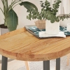 Tablero de mesa ovalado madera maciza de roble 100x50x4 cm