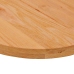 Tablero de mesa ovalado madera maciza de roble 140x60x4 cm