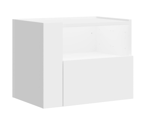 vidaXL Mesita de noche de pared blanco 45x30x35 cm