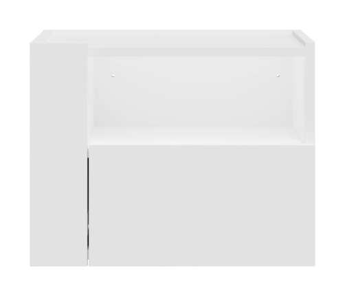 vidaXL Mesita de noche de pared blanco 45x30x35 cm