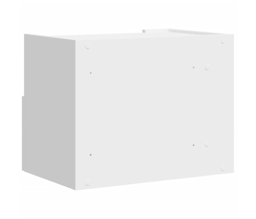 vidaXL Mesita de noche de pared blanco 45x30x35 cm