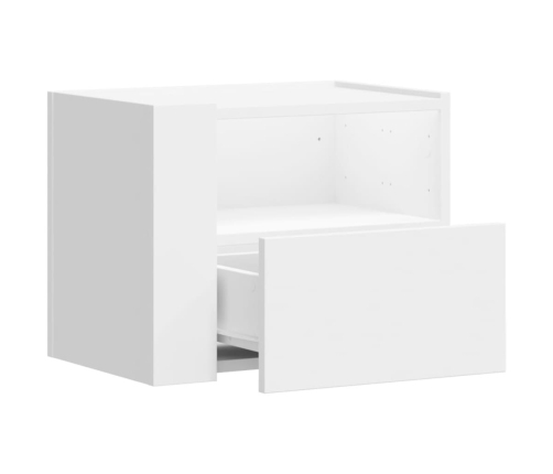 vidaXL Mesita de noche de pared blanco 45x30x35 cm