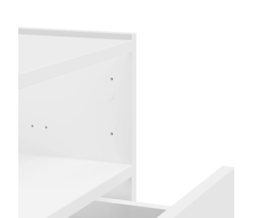 vidaXL Mesita de noche de pared blanco 45x30x35 cm