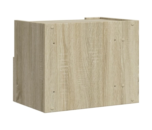 Mesitas de noche de pared 2 unidades roble Sonoma 45x30x35 cm