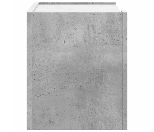 vidaXL Mesita de noche de pared 2 uds color gris hormigón 45x30x35 cm