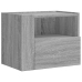 Mesitas de noche de pared 2 uds gris Sonoma 45x30x35 cm