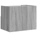 Mesitas de noche de pared 2 uds gris Sonoma 45x30x35 cm