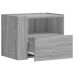 Mesitas de noche de pared 2 uds gris Sonoma 45x30x35 cm