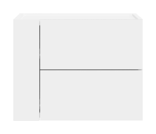 Mesita de noche de pared blanco 45x30x35 cm