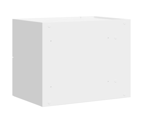 vidaXL Mesitas de noche de pared 2 unidades blanca 45x30x35 cm