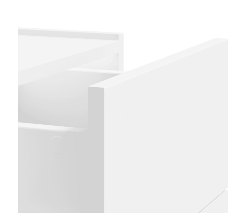 vidaXL Mesitas de noche de pared 2 unidades blanca 45x30x35 cm