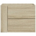 Mesitas de noche de pared 2 unidades roble Sonoma 45x30x35 cm