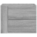 Mesitas de noche de pared 2 uds gris Sonoma 45x30x35 cm