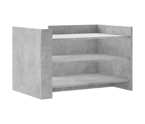 Mesa de centro madera de ingeniería gris hormigón 80x50x50 cm