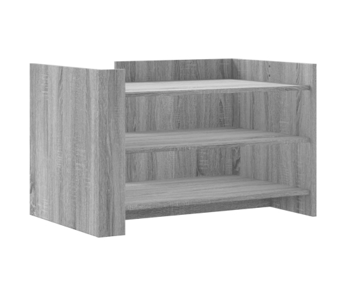 Mesa de centro de madera de ingeniería gris Sonoma 80x50x50 cm