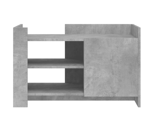 Mesa de centro madera de ingeniería gris hormigón 80x50x50 cm