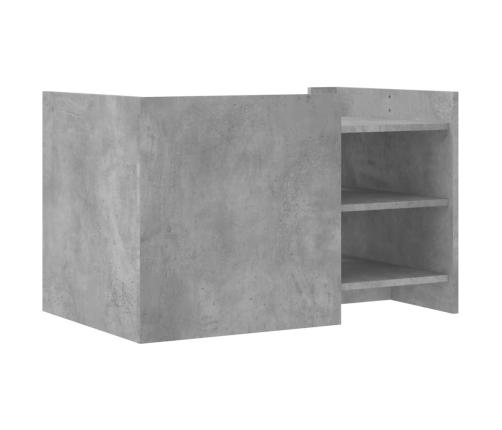 Mesa de centro madera de ingeniería gris hormigón 80x50x50 cm