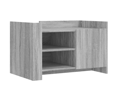 vidaXL Mesa de centro de madera de ingeniería gris Sonoma 80x50x50 cm