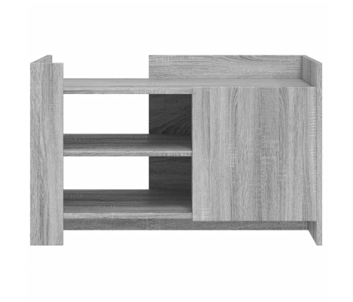 vidaXL Mesa de centro de madera de ingeniería gris Sonoma 80x50x50 cm