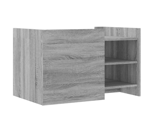 Mesa de centro de madera de ingeniería gris Sonoma 80x50x50 cm