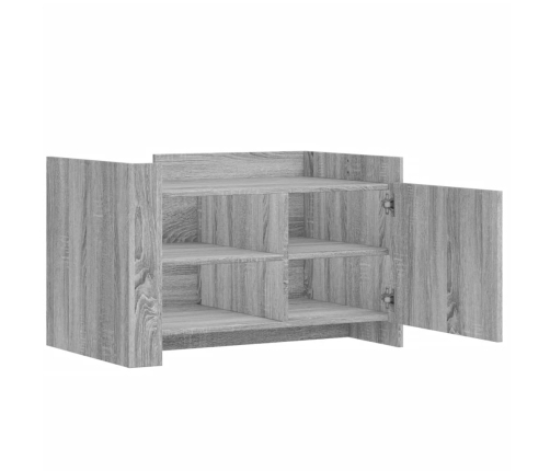 Mesa de centro de madera de ingeniería gris Sonoma 80x50x50 cm