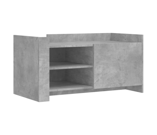 Mesa de centro madera de ingeniería gris hormigón 100x50x50 cm