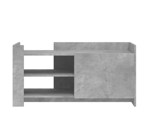 Mesa de centro madera de ingeniería gris hormigón 100x50x50 cm